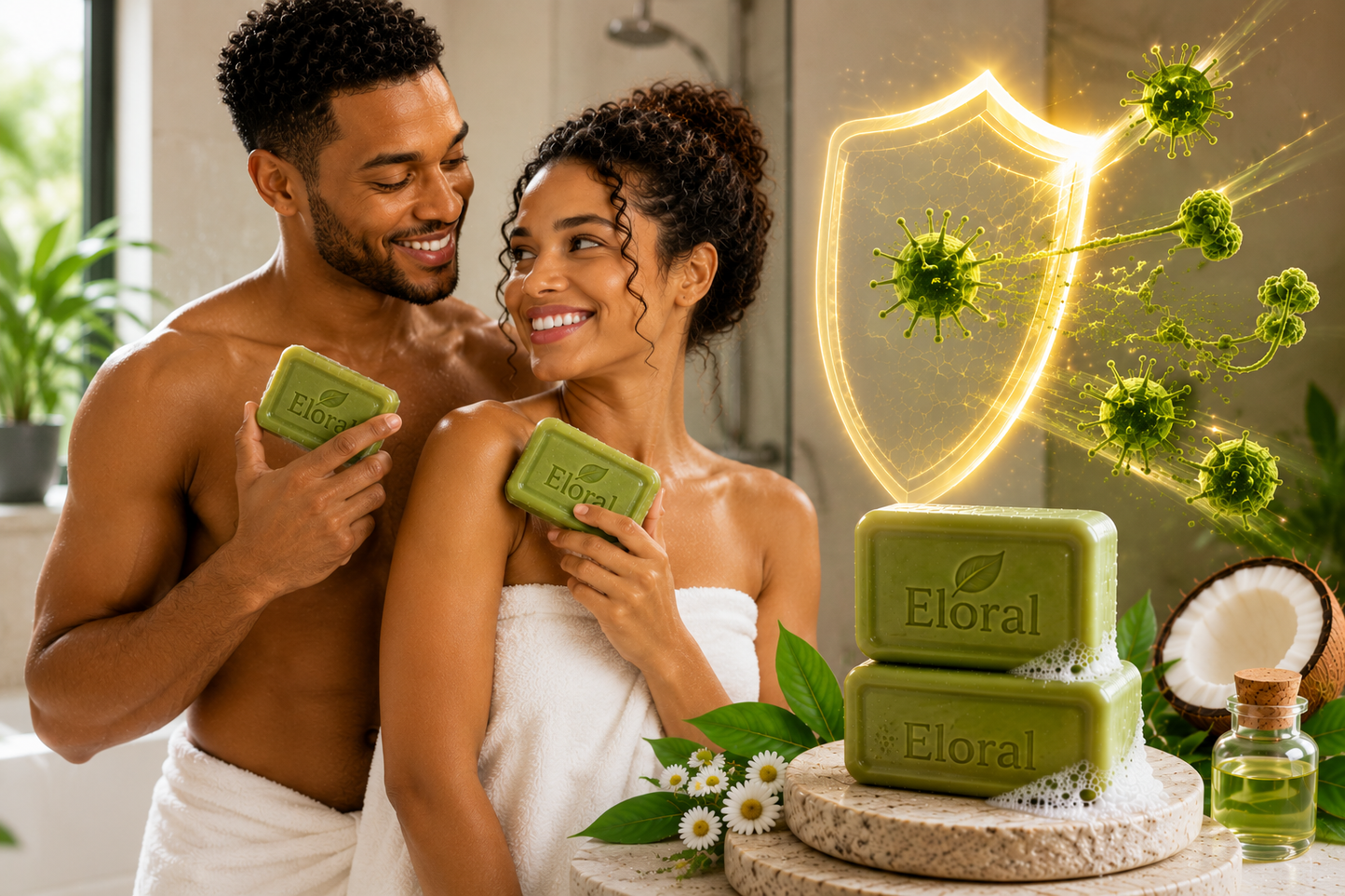Eloral – Savon Purifiant & Apaisant aux Ingrédients Naturels